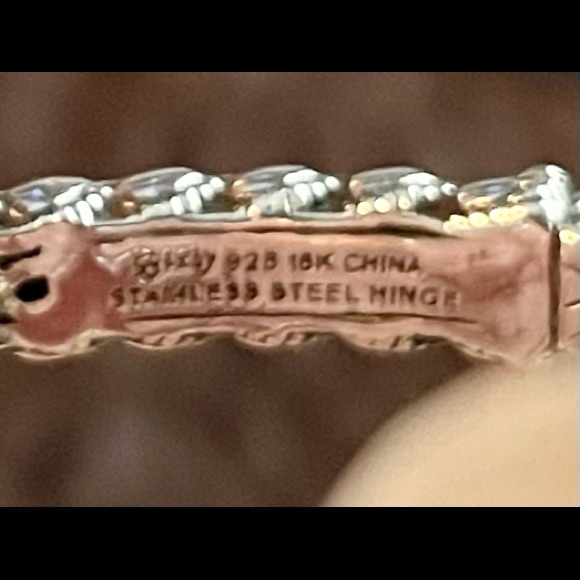 Barbara Bixby Sterling Silver, 18k Gold, Brazilian Garnet Cuff❤️ - Picture 3 of 8